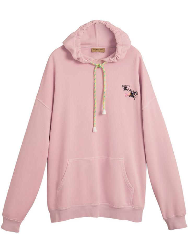 Burberry Equestrian Logo Hoodie - Pink & Purple
