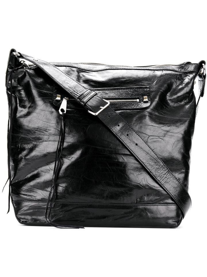 Rebecca Minkoff Varnished Shoulder Bag - Black