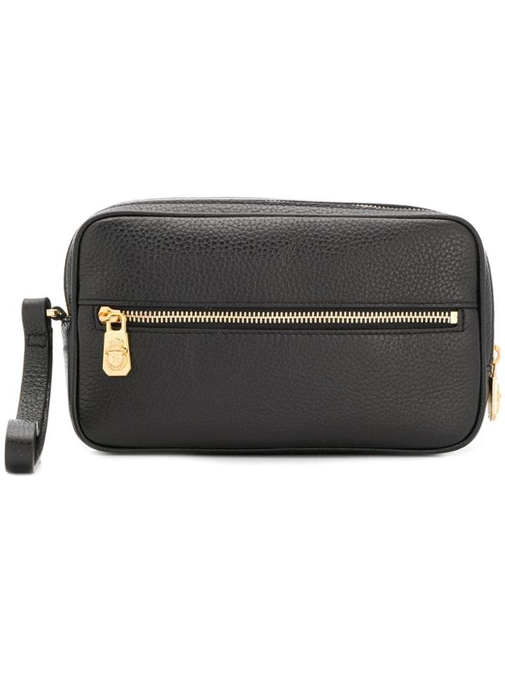 Billionaire Zipped Clutch Bag - Black