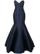 Monique Lhuillier Sweetheart Mermaid Gown - Blue