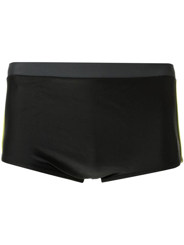 Blue Man Panelled Trunks, Men's, Size: P, Black, Polyimide/spandex/elastane