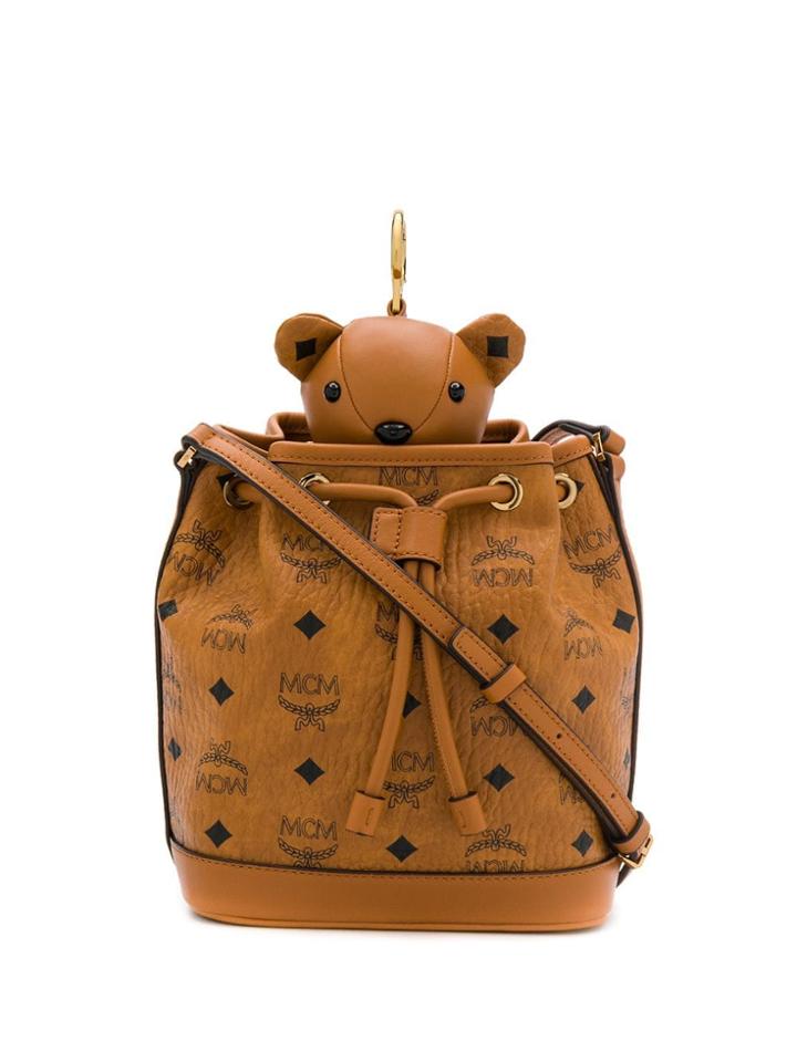 Mcm Teddy Bear Bucket Bag - Brown