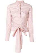 Romeo Gigli Pre-owned Belted Waist Shirt - Pink