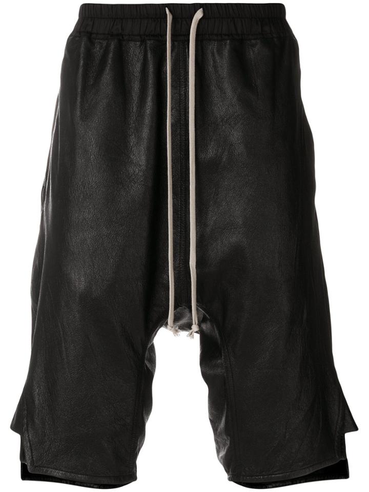 Rick Owens Drop-crotch Shorts - Blue