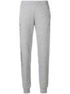 Ea7 Emporio Armani Logo Trim Track Pants - Grey