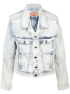 Y / Project Double Front Denim Jacket - White