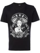 Just Cavalli Lady Print T-shirt, Men's, Size: Medium, Black, Cotton