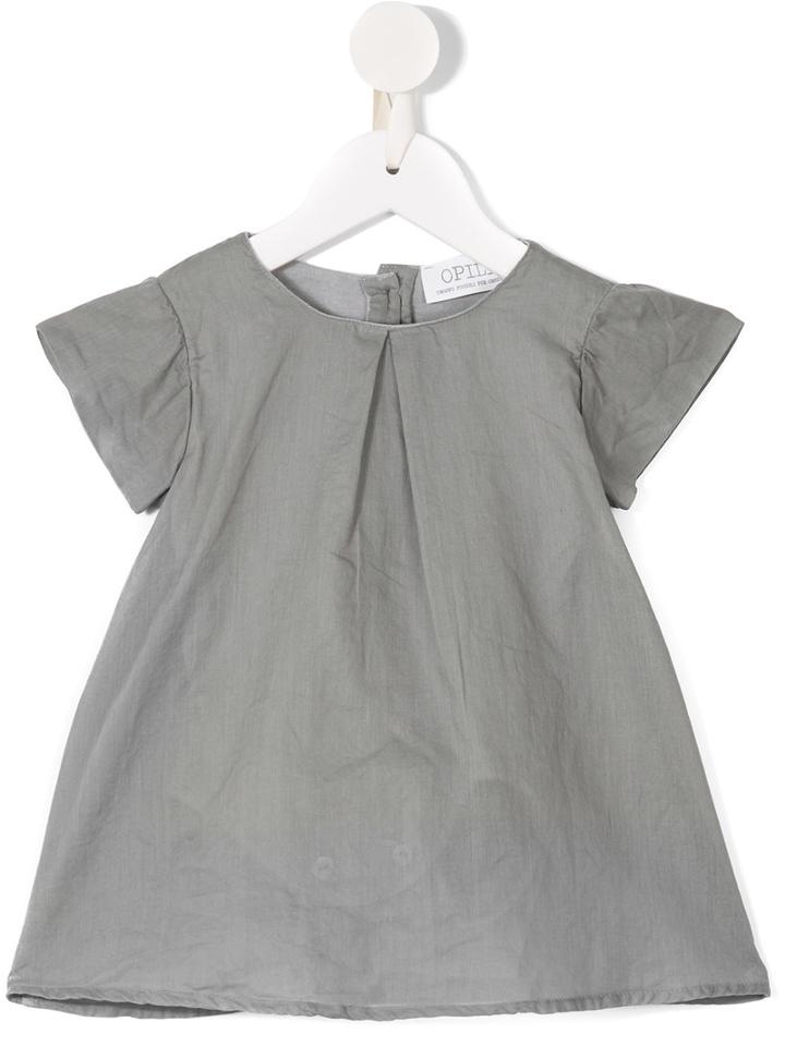 Opililai - Toile Shift Dress - Kids - Cotton - 18 Mth, Grey