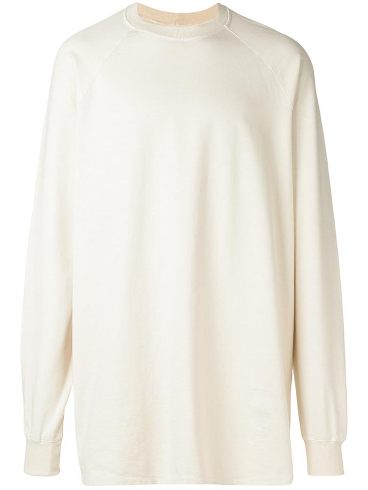 Rick Owens Drkshdw Basic Round Neck Sweatshirt - Nude & Neutrals