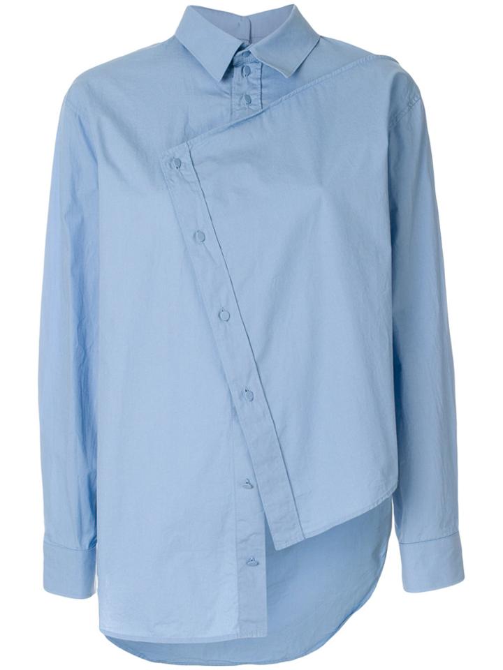 Cédric Charlier Deconstructed Shirt - Blue