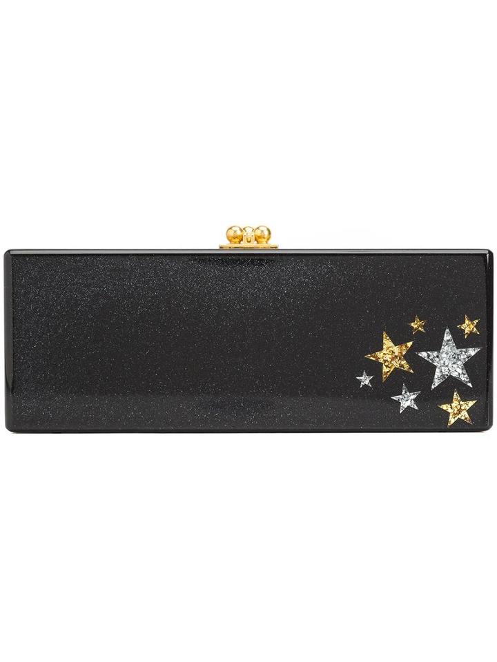 Edie Parker 'flavia' Box Clutch, Women's, Black, Acrylic