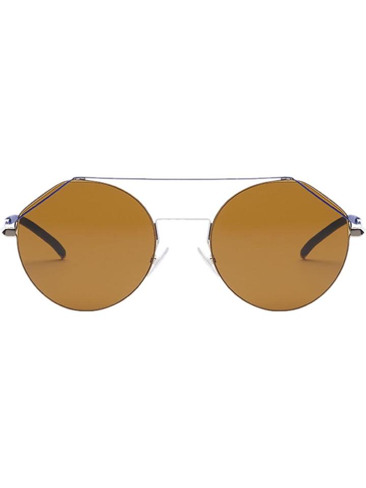 Fendi Eyewear Fendifiend Rounded Sunglasses - Gold
