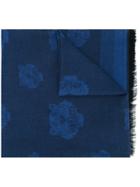 Kenzo 'mini Tiger' Scarf, Men's, Blue, Modal/cotton