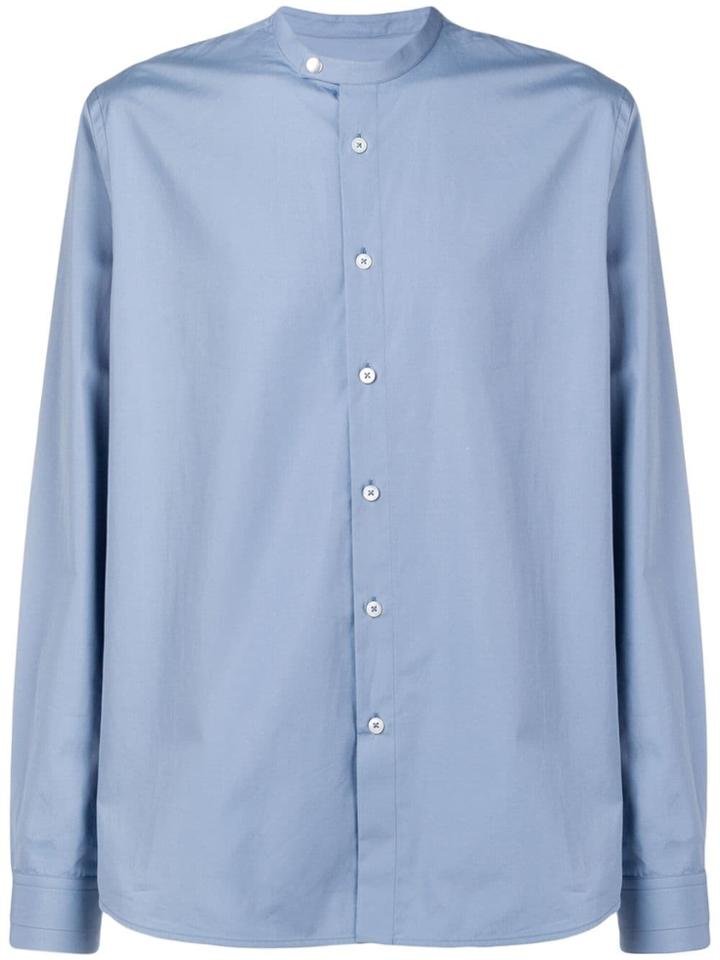 Jil Sander Long-sleeve Fitted Shirt - Blue