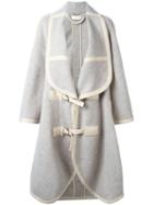 Chloé Oversized Blanket Coat, Women's, Size: 36, Nude/neutrals, Cotton/polyamide/viscose/wool