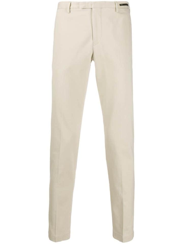 Pt01 Plain Skinny Fit Trousers - Neutrals