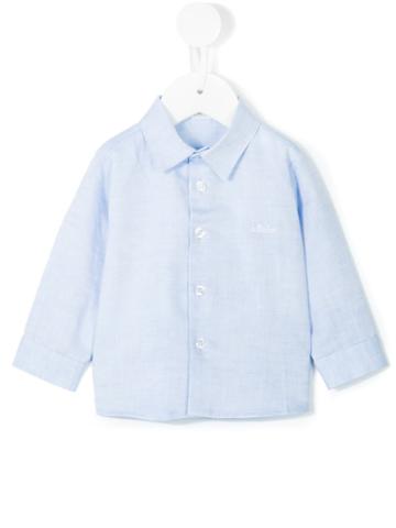 Le Bebé Enfant - Chest Embroidered Shirt - Kids - Cotton/linen/flax - 18 Mth, Blue