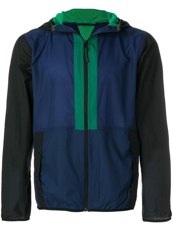 Ps By Paul Smith Zipped Windbreaker - Blue