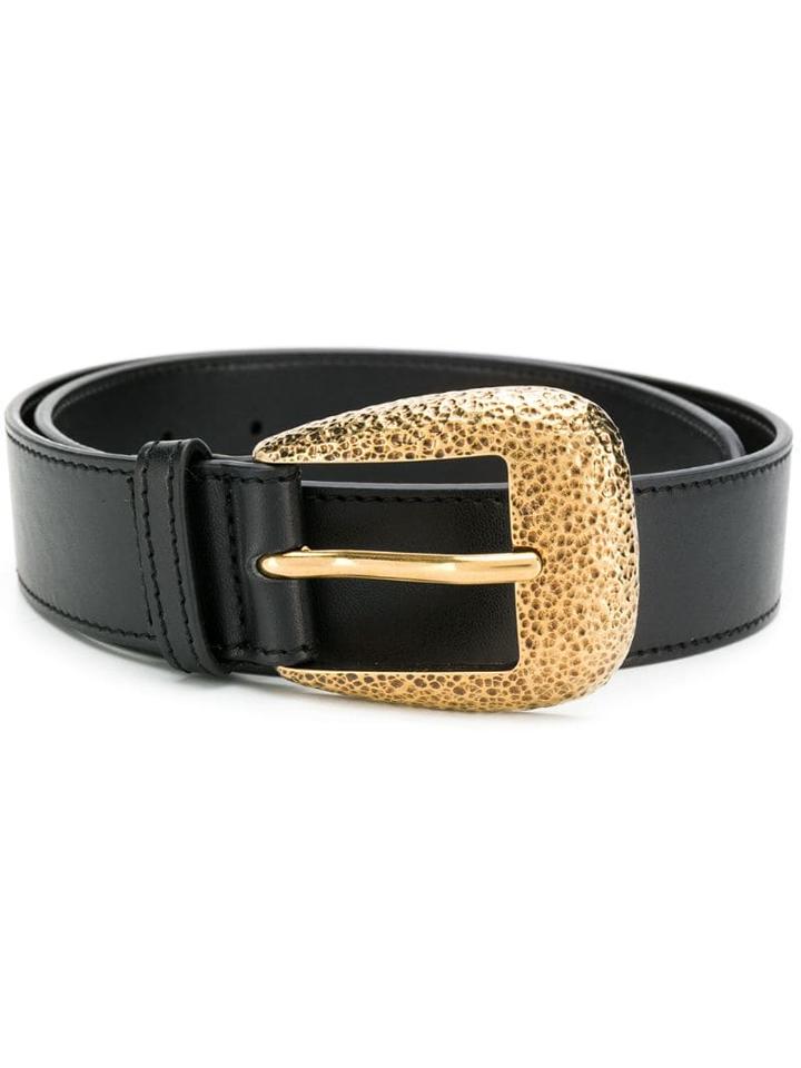 Stella Mccartney Gold-tone Buckle Fastening Belt - Black