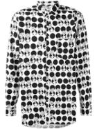 Comme Des Garçons Shirt - Polka Dot Cartoon Print Shirt - Men - Cotton - M, White, Cotton