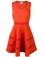 Carven - Babydoll Dress - Women - Polyester/spandex/elastane - L, Yellow/orange, Polyester/spandex/elastane