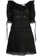 Zimmermann Honour Pintuck Panelled Dress - Black