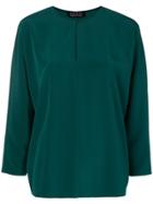 Gianluca Capannolo Slit Neck Blouse - Green