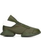 Rick Owens Rick Owens X Adidas Ro Runner Sneakers, Men's, Size: 10, Green, Leather/polyester/rubber