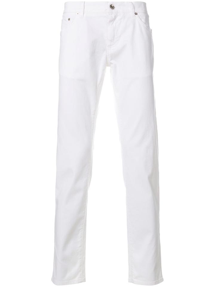 Dolce & Gabbana Five Pocket Chinos - White