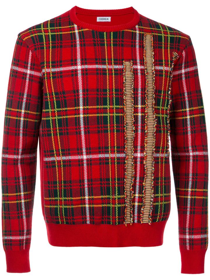 Coohem Tartan Pullover - Red