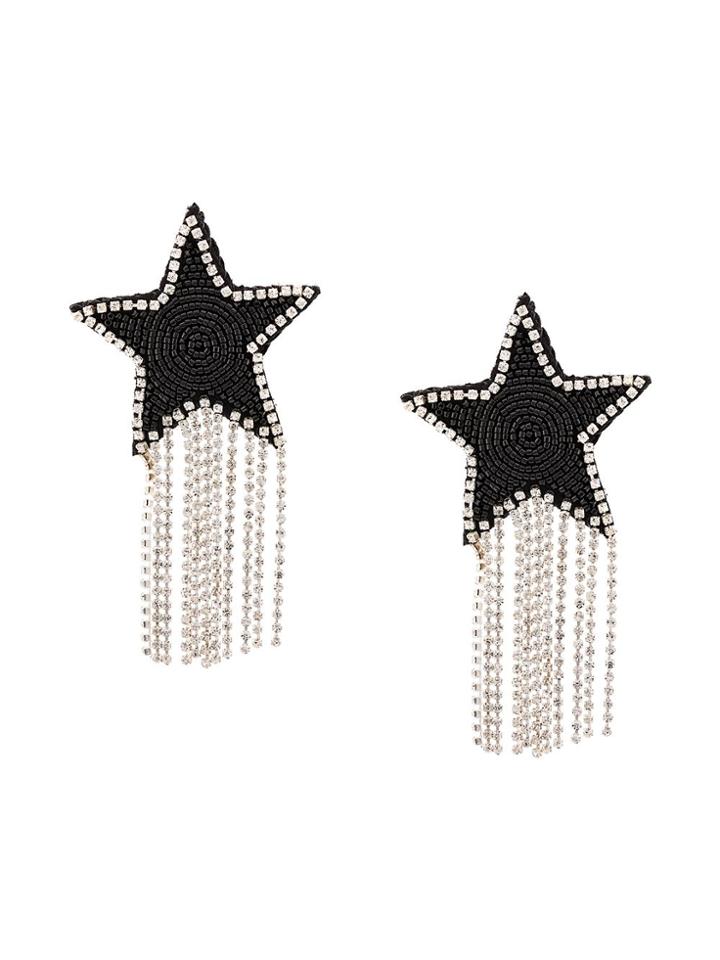 Venessa Arizaga Art Star Clip-on Earrings - Black