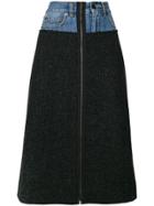 Maison Margiela Denim Waist A-line Skirt - Black