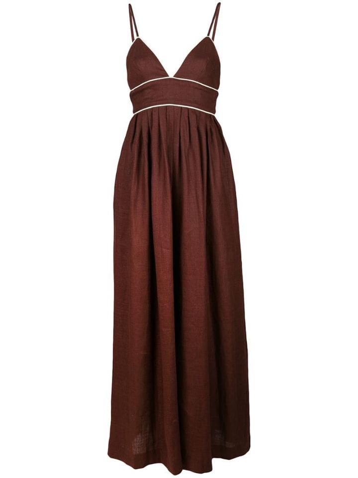 Staud Wide-leg Jumpsuit - Brown