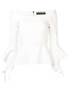 Roland Mouret Off-shoulder Blouse - White