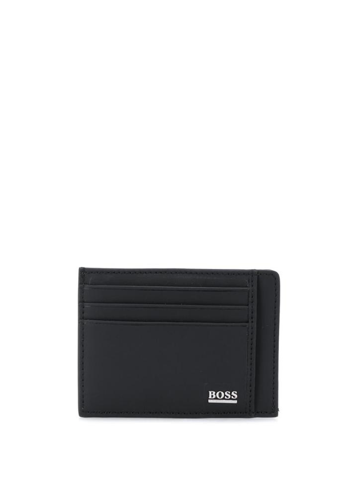 Boss Hugo Boss Signature Collection Logo Print Cardholder - Black
