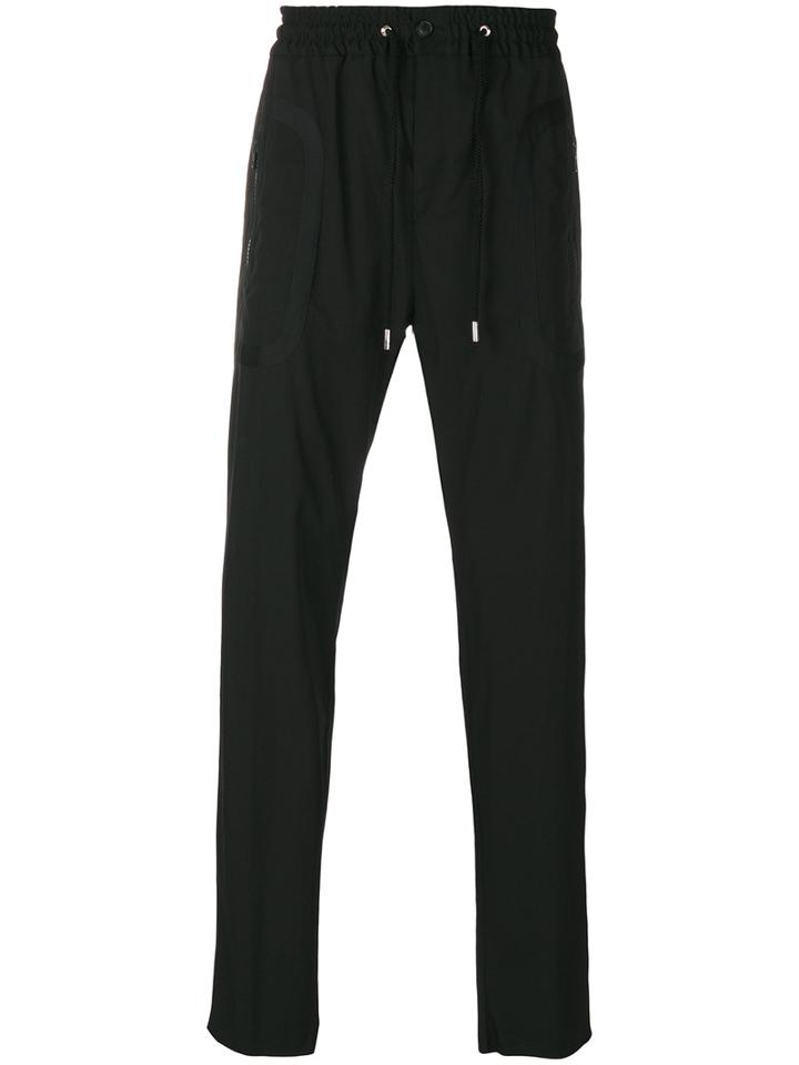 Givenchy - Drawstring Track Pants - Men - Cotton/polyamide/spandex/elastane/wool - 48, Black, Cotton/polyamide/spandex/elastane/wool