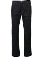Junya Watanabe Comme Des Garçons Man Varnished Pocket Jeans, Men's, Size: Medium, Blue, Cotton