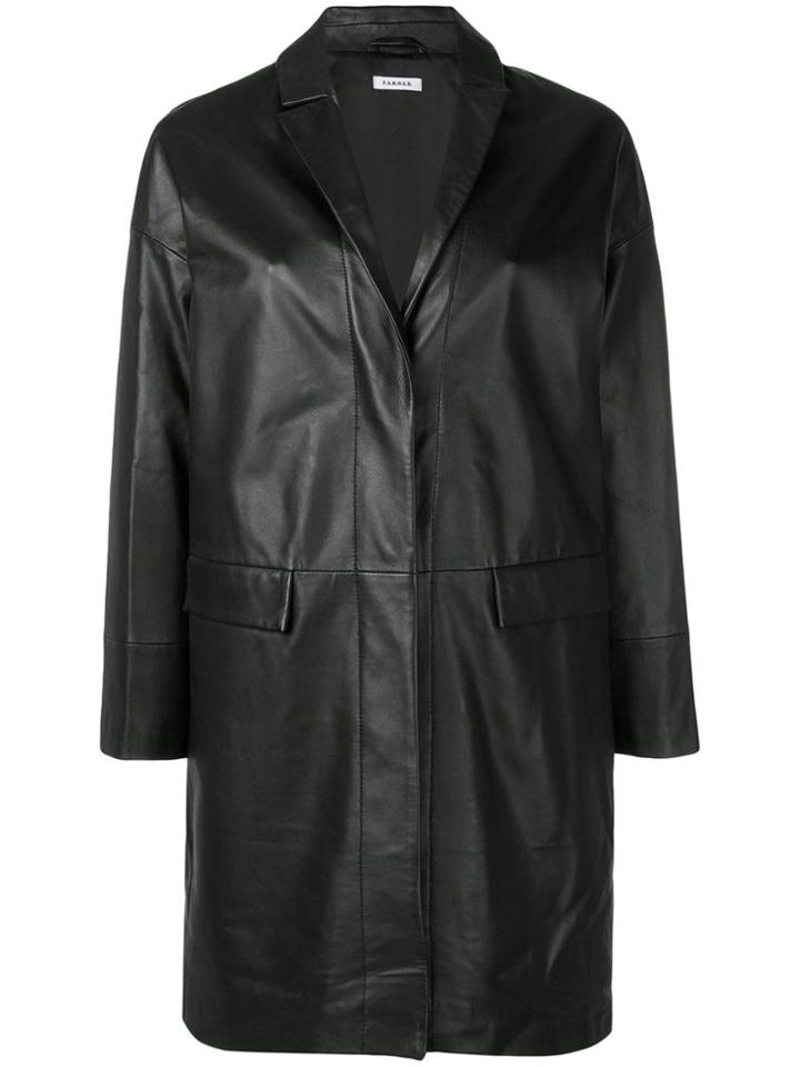 P.a.r.o.s.h. Nero Lambskin Jacket - Black