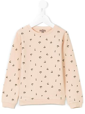 Emile Et Ida - Cherry Patterned Sweatshirt - Kids - Cotton - 4 Yrs, Nude/neutrals
