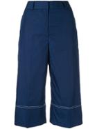 Ck Calvin Klein Contrast Stitch Detail Culottes - Blue