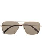Stella Mccartney Eyewear Aviator Sunglasses - Gold
