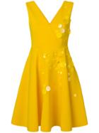 Msgm Pailette Sleeveless Dress - Yellow & Orange