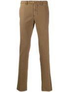 Dell'oglio Slim Fit Chinos - Brown