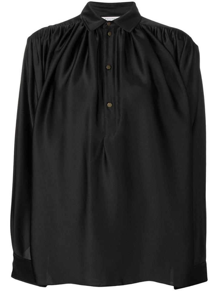 Philosophy Di Lorenzo Serafini Kids Oversized Blouse - Black