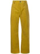 Sofie D'hoore Corduroy Wide Leg Trousers - Yellow