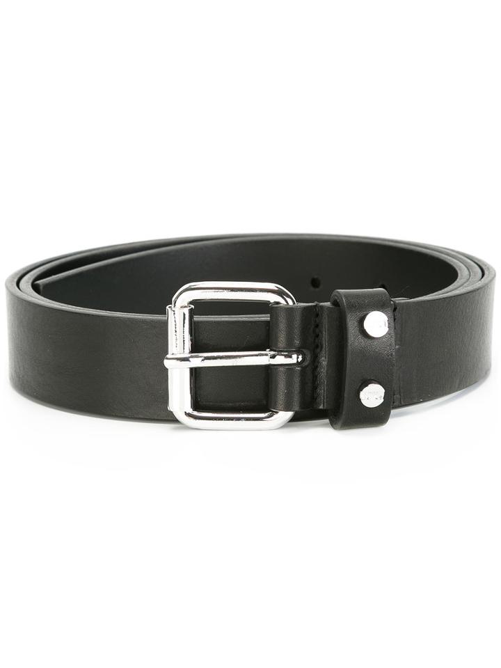Mcq Alexander Mcqueen Roller Buckle Belt, Men's, Size: 100, Black, Leather