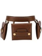 Stella Mccartney - Trio Belt Bag - Women - Artificial Leather - L, Brown, Artificial Leather