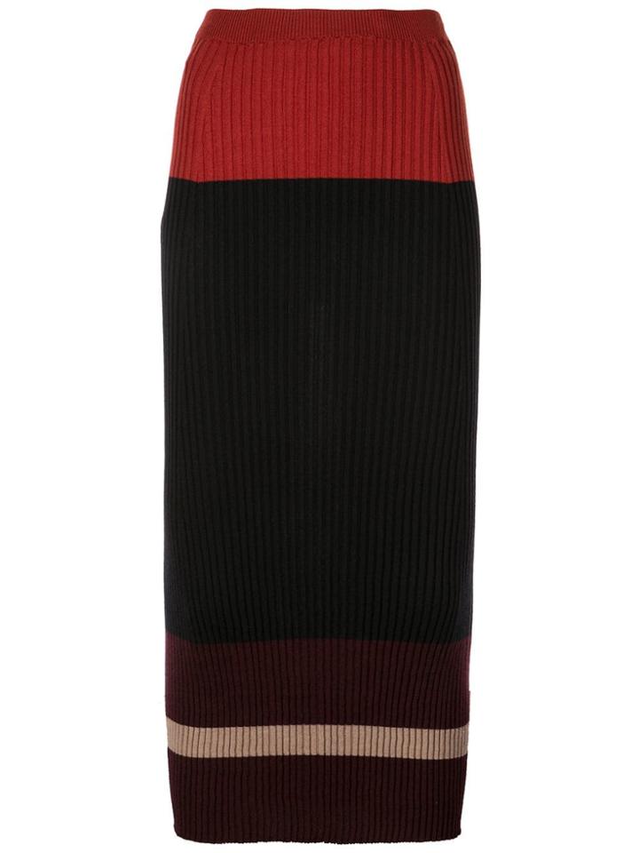 Marni Ribbed Knit Skirt - Orange