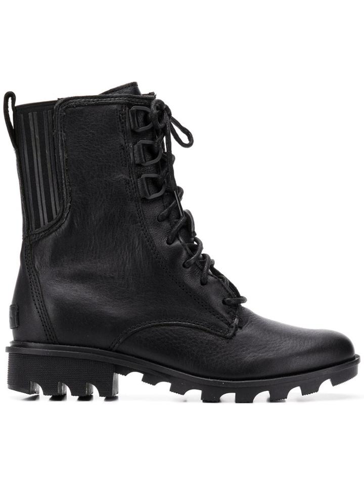 Sorel Lace-up Ankle Boots - Black