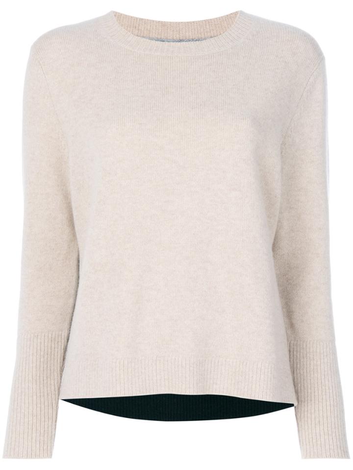 Chinti & Parker Cashmere Ribbed Sweater - Nude & Neutrals